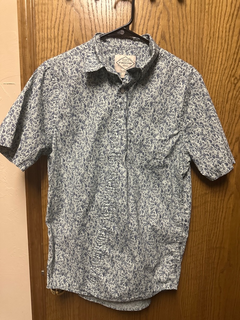 4 for $10 item St. John's Bay Short-Sleeve Printed Button-Down Shirt
